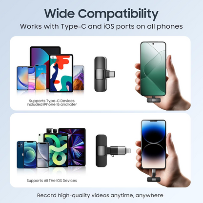 Professional Wireless Lavalier Microphone